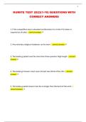 KUMITE TEST 2023&lpar;1-70&rpar; QUESTIONS WITH CORRECT ANSWERS