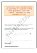 FOOTNOTES&colon; IMMUNIZATIONS FOR ADULTS AGED 19 YEARS OR OLDER&period; EXAM QUESTIONS WITH 100&percnt; CORRECT ANSWERS &vert; LATEST VERSION 2025&sol;2026&period;