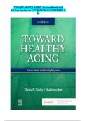 Test Bank for Toward Healthy Aging&colon; Human Needs and Nursing Responses 11th Edition &lpar;Chapters 1&ndash;35&rpar;