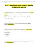 SLTC - Final Exam&vert; comprehensive Q&A for certification Success