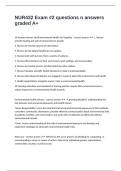 NUR432 Exam -2 questions n answers graded A&plus;