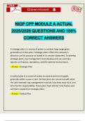 NIGP CPP MODULE A ACTUAL 2025/2026 QUESTIONS AND 100% CORRECT ANSWERS