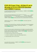 EXSS 181 Exam 1 Prep - All Quiz Q's up to  this point ACTUAL UPDATED Questions  and CORRECT Answers