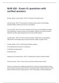 NUR 432 - Exam -1 questions with verified answers