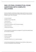 NSG 170 FINAL EXAM&sol;ACTUAL EXAM QUESTIONS WITH COMPLETE SOLUTIONS