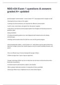 NSG-434 Exam 1 questions & answers graded A&plus; updated