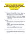 Maternity and Pediatric Nursing &lpar;5th  Edition&rpar; STUDY GUIDE 2026 COMPLETE  QUESTIONS WITH VERIFIED CORRECT ANSWERS &vert;&vert;  100&percnt; GUARANTEED PASS  <LATEST VERSION> 