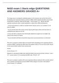 N432 exam 1 Davis edge QUESTIONS AND ANSWERS GRADED A&plus;