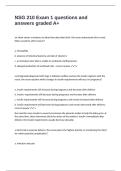 NSG 210 Exam 1 questions and answers graded A&plus;