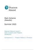 Pearson Edexcel a level Drama and Theatre &vert;final mark scheme&vert;2025&vert;9DR0&sol;03&vert;
