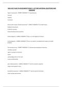 WSU N317 HEALTH ASSESSMENT EXAM 1- LECTURE MATERIAL QUESTIONS AND ANSWERS
