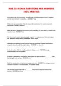 MAE 3314 EXAM QUESTIONS AND ANSWERS 100&percnt; VERIFIED 