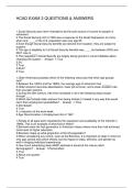 HCAD EXAM 3 QUESTIONS & ANSWERS