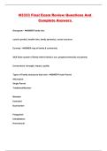 N3333 Final Exam Review Questions And Complete Answers 