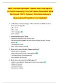 OEC Verified Multiple Choice and Conceptual  Actual Frequently Tested Exam Questions With  Reviewed 100&percnt; Correct Detailed Answers  Guaranteed Pass&excl;&excl;Current Update&excl;&excl; 