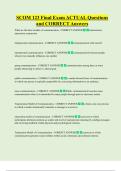 SCOM 123 Final Exam ACTUAL Questions  and CORRECT Answers 