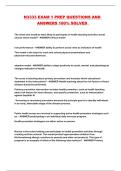 N3333 EXAM 1 PREP QUESTIONS AND ANSWERS 100&percnt; SOLVED 