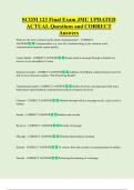 SCOM 123 Final Exam JMU UPDATED  ACTUAL Questions and CORRECT  Answers 