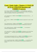Exam 1 Study Guide - Chapters 1-3 OAD 138  ACTUAL UPDATED Questions and  CORRECT Answers 