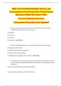 OEC Final Verified Multiple Choice and  Conceptual Actual Frequently Tested Exam  Questions With Reviewed 100&percnt;   Correct Detailed Answers  Guaranteed Pass&excl;&excl;Current Update&excl;&excl; 
