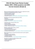 CMA KS State Exam Review &lbrack;Latest Update 2025 &sol; 2026&rsqb; questions and 100&percnt; Correct Answers &lbrack;Grade A&rsqb;