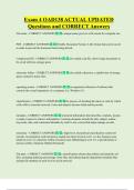 Exam 4 OAD138 ACTUAL UPDATED  Questions and CORRECT Answers 