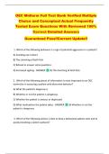 OEC Midterm Full Test Bank Verified Multiple  Choice and Conceptual Actual Frequently  Tested Exam Questions With Reviewed 100&percnt;  Correct Detailed Answers  Guaranteed Pass&excl;&excl;Current Update&excl;&excl; 