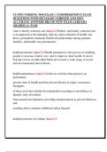 UCONN NURSING 3444 EXAM 1 COMPREHENSIVE EXAM  QUESTIONS WITH DETAILED VERIFIED AND 100&percnt;  ACCURATE ANSWERS BRAND NEW EXAM ALREADY  GRADED A&plus; PASS