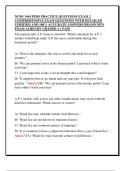 NURS 3444 PEDS PRACTICE QUESTIONS EXAM 2  COMPREHENSIVE EXAM QUESTIONS WITH DETAILED  VERIFIED AND 100&percnt; ACCURATE ANSWERS BRAND NEW  EXAM ALREADY GRADED A&plus; PASS