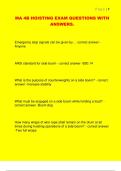 MA 4B HOISTING EXAM QUESTIONS WITH  ANSWERS&period;