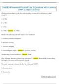 DAVIES Ultrasound Physics Exam 2 Questions with Answers  &lpar;100&percnt; Correct Answers&rpar; 