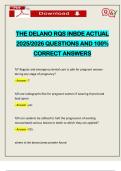 THE DELANO RQS INBDE ACTUAL 2025&sol;2026 QUESTIONS AND 100&percnt; CORRECT ANSWERS