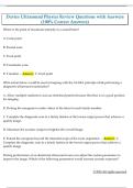 Davies Ultrasound Physics Review Questions with Answers  &lpar;100&percnt; Correct Answers&rpar;