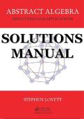 Solutions Manual for Abstract Algebra Structures and Applications&comma; 1st Edition Stephen Lovet