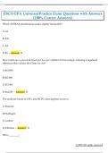 ESCO EPA Universal Practice Exam Questions with Answers  &lpar;100&percnt; Correct Answers&rpar;