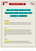 BUNDLE EXAMS&colon;&colon;&colon; PATHO NSG 120 EXAMS WITH MIDTERM & FINALS ACTUAL 2025&sol;2026