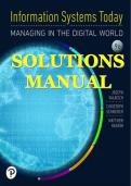Solution Manual For Information Systems Today Managing in the Digital World&comma; 9th edition Joseph S Valacich&comma; Christoph Schneider&comma; Matthew Hashim Chapter 1-10