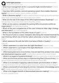 Agile Safe 5&period;1 Exam Questions and Answers 100&percnt; Pass &vert;Already Graded A&plus;&vert; Verified and Updated &vert;Actual 2025&sol;2026 Cheat Sheet