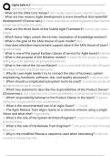 SAFE Agile practice Exam Questions and Answers 100&percnt; Pass &vert;Already Graded A&plus;&vert; Verified and Updated &vert;Actual 2025&sol;2026 Cheat Sheet