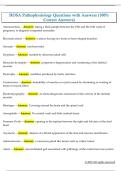 HOSA Pathophysiology Questions with Answers &lpar;100&percnt;  Correct Answers&rpar; 