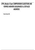 CPPA Module 4 Exam – Comprehensive Questions and Verified Answers (2025, Graded A+)