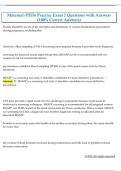 Maternal&sol;PEDs Practice Exam 2 Questions with Answers  &lpar;100&percnt; Correct Answers&rpar; 
