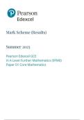 Pearson Edexcel a level Further Mathematics&vert; final mark scheme &vert;2025&vert;9FM0&sol;01&vert;
