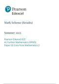 Pearson Edexcel a level Further Mathematics&vert; final mark scheme &vert;2025&vert;9FM0&sol;02&vert;