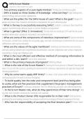 SAFe Scrum Master Exam Questions and Answers 100&percnt; Pass &vert;Already Graded A&plus;&vert; Verified and Updated &vert;Actual 2025&sol;2026 Cheat Sheet
