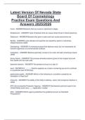 Latest Version Of Nevada State  Board Of Cosmetology  Practice Exam Questions And  Answers 2025&sol;2026 