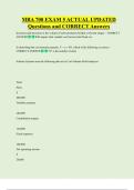 MA 700 Final ACTUAL UPDATED  Questions and CORRECT Answers 