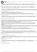 AGILE Exam Questions and Answers 100&percnt; Pass &vert;Already Graded A&plus;&vert; Verified and Updated &vert;Actual 2025&sol;2026 Cheat Sheet
