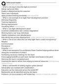 SAFe scrum master Exam Questions and Answers 100&percnt; Pass &vert;Already Graded A&plus;&vert; Verified and Updated &vert;Actual 2025&sol;2026 Cheat Sheet