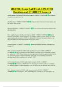 MBA 700 Exam 1 ACTUAL UPDATED  Questions and CORRECT Answers